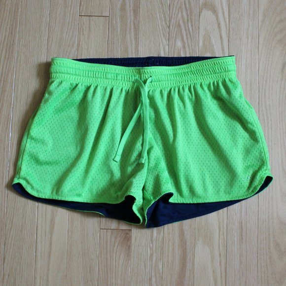 C9 by Champion Mesh Shorts - Green and Navy - Reversible - Picture 1 of 2